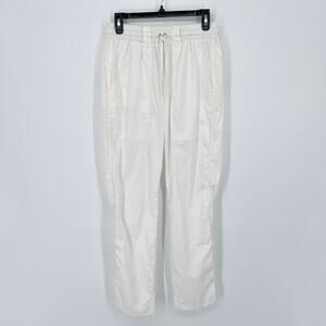 Pete & Greta By Johnny Was White Pants NEW Womens Sz 8 Elastic Waist Drawstring